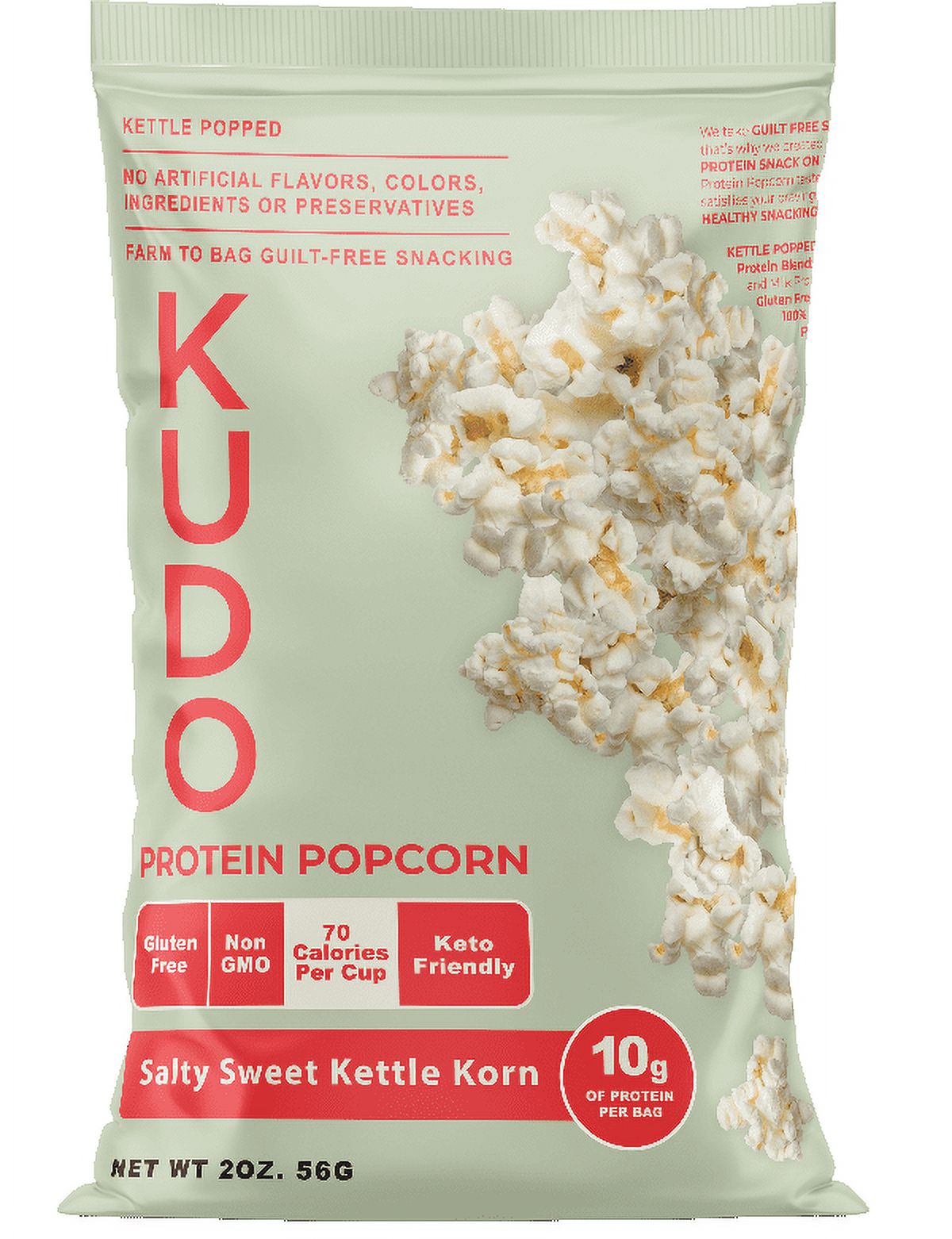 Kudo KettlePopped Protein Popcorn Nothing Artificial GuiltFree
