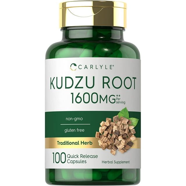 Kudzu Root Extract 1600mg 100 Capsules Herbal Supplement by