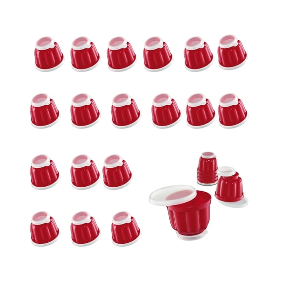 Kuechenprofi Pudding Molds Red (24 Pack Bundle)