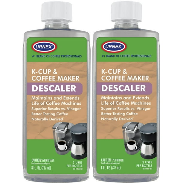 Kuerig and Coffee Machine Descaler For Cleaning Coffee Maker Better Tasting Coffee by Urnex 2 Pack