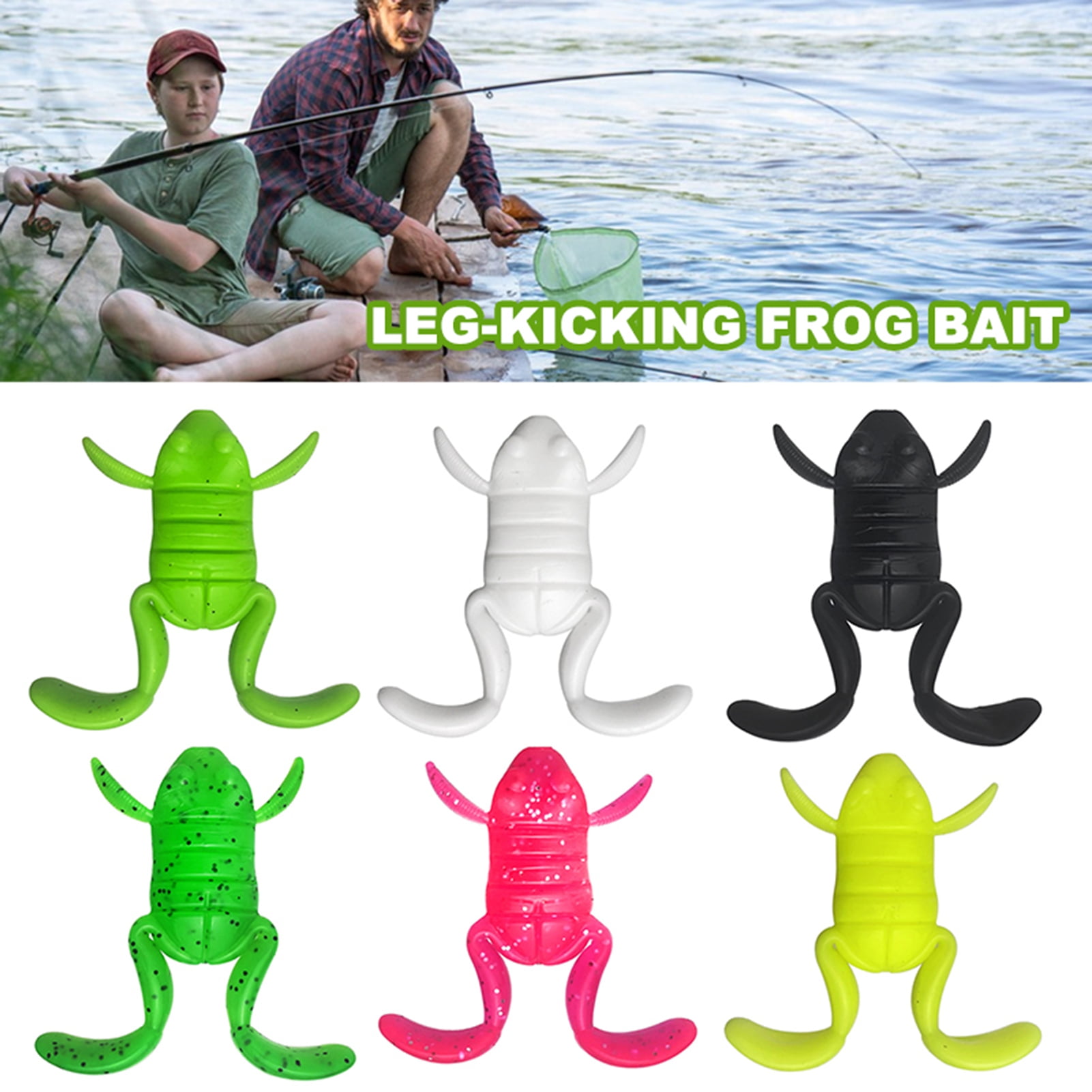 Kuervmo 5Pcs 3CM/5G 4CM/10G Soft Frog Lure Realistic TPE Topwater