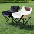 Kuervmo Outdoor Folding Beach Chair with AntiSinking Large Feet Back