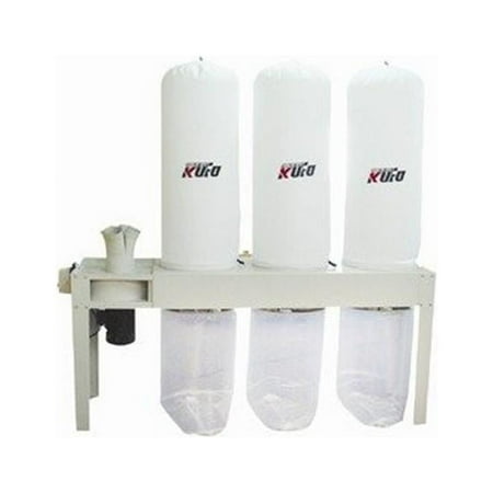 Kufo Seco UFO-103H 5 HP 3,990 CFM 3 Phase 220V-440V Vertical Bag Dust Collector