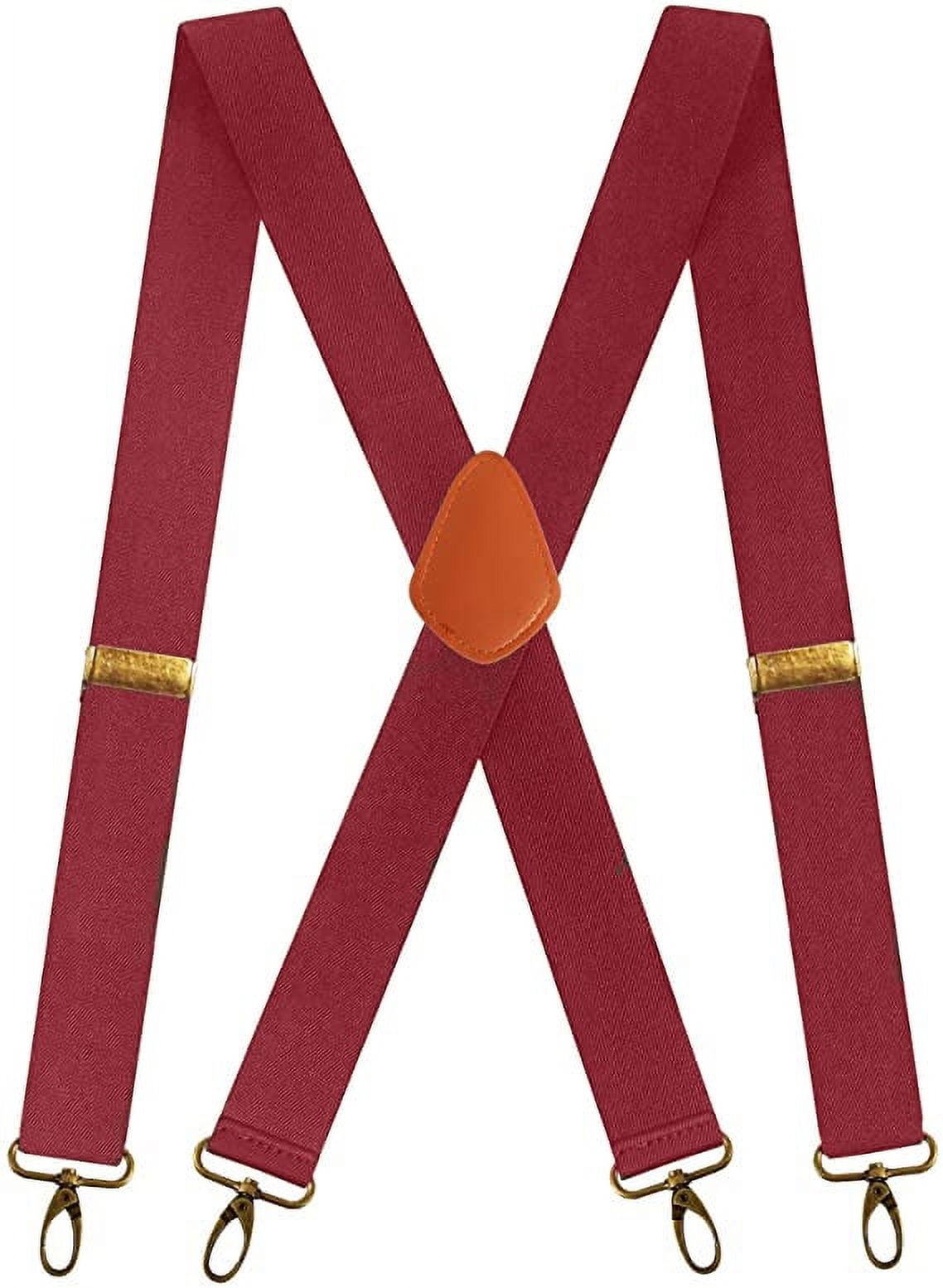 Kufutee Men Suspenders Heavy Duty Big and Tall Adjustable Elastic
