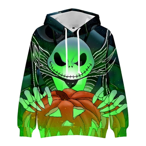 Kufutee Winter Men's Women's Hooded Sweater The Nightmare Before Christmas Special Good warmth Long Sleeve Hoodie -XL