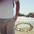 thumbnail image 1 of Kugachren 22cm Punk Hip-hop Chain Bracelet for Men, Sturdy Stainless Steel Curb Width Cuban Link Chain Bracelet Set for Men, 1 of 10