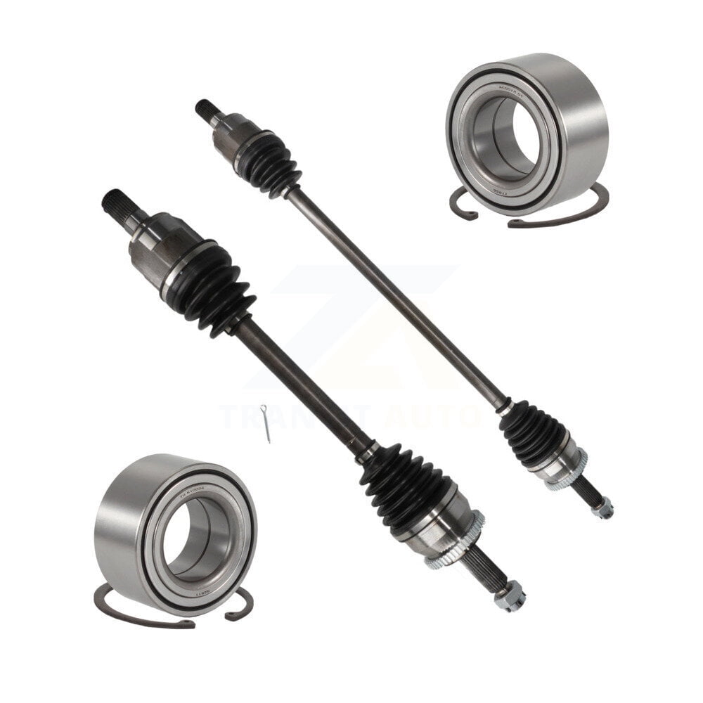 Kugel Front CV Axle Drive Shaft Complete Assembly and Bearing Kit for