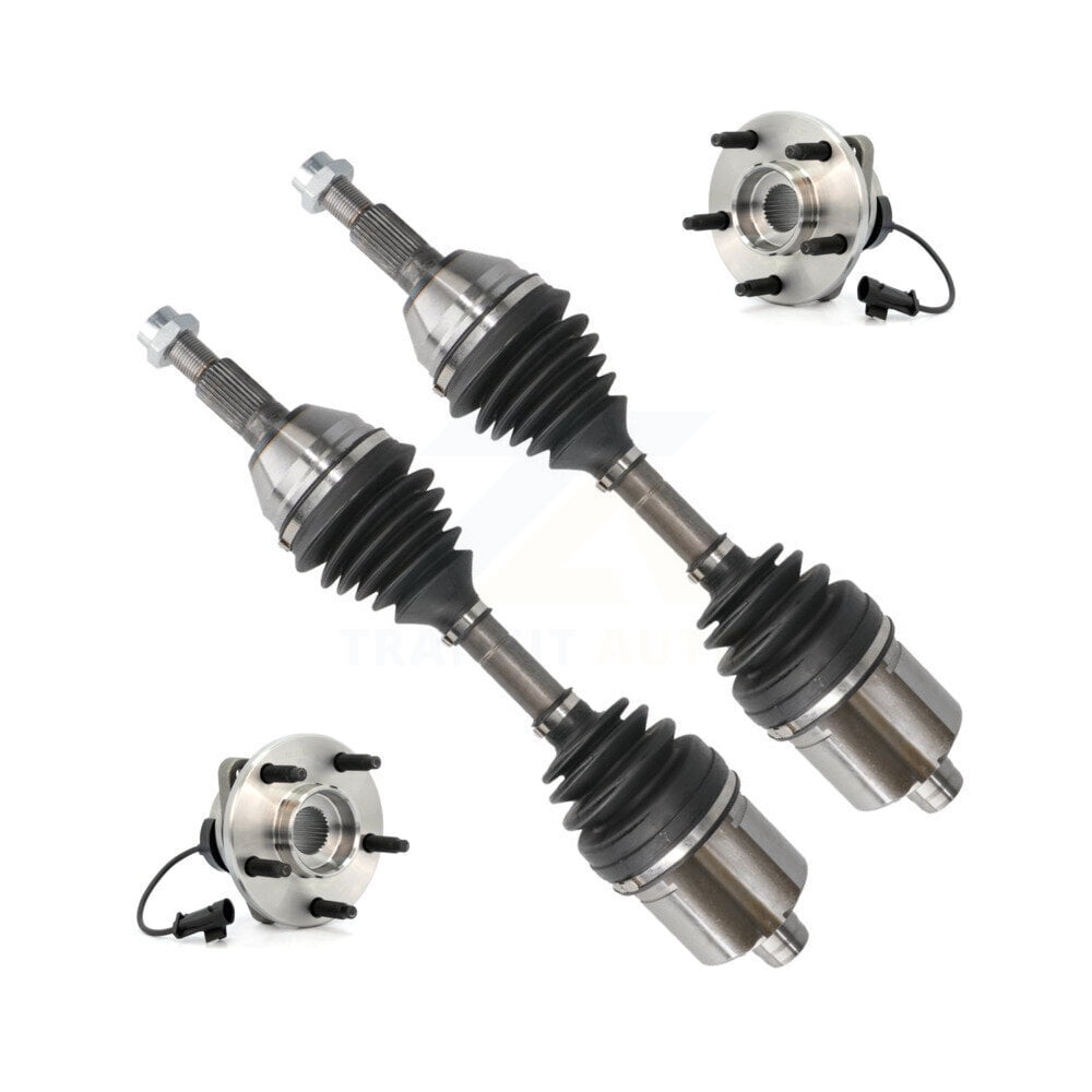 Kugel Front CV Axle Drive Shaft and Complete Wheel Hub Bearing Assembly