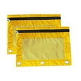 thumbnail image 1 of Kugisaki 2 Pcs Binder Pencil Pouches Pencil Pouch for 3 Ring Binder Clear Window Zipper Pouch Case for Office Supplies, 1 of 9
