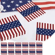 Kugisaki 24 Pack 4th of July Napkins Independence Day Disposable Napkins Paper Decorative Napkins for Party Lunch Dinner Kitchen