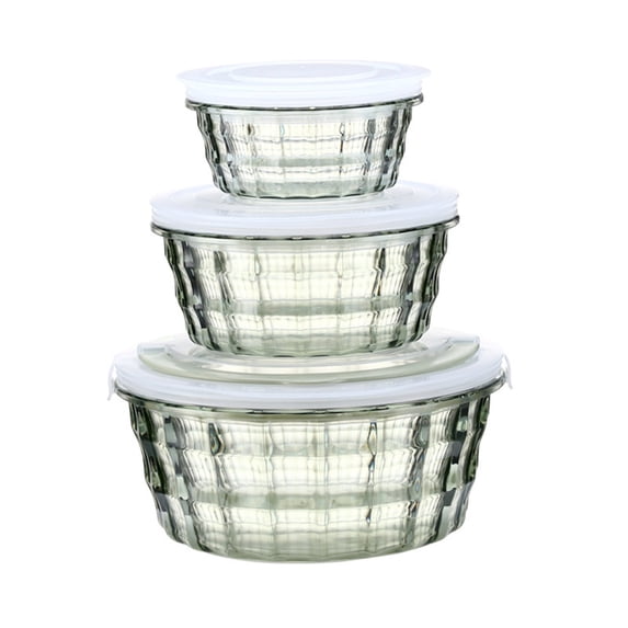 Kugisaki 3 Pcs Food Storage Containers with Lids Airtight Lunch Bento Boxes Storage Containers Reusable Freezer Bin