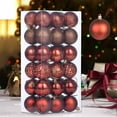 thumbnail image 1 of Kugisaki Christmas Decor 36 PCS Christmas Balls Set, 6cm/2.36in Christmas Tree Hanging Decorative Balls Ornaments in Various Color Finish, Holiday Scene Decoration Supplies, 1 of 7