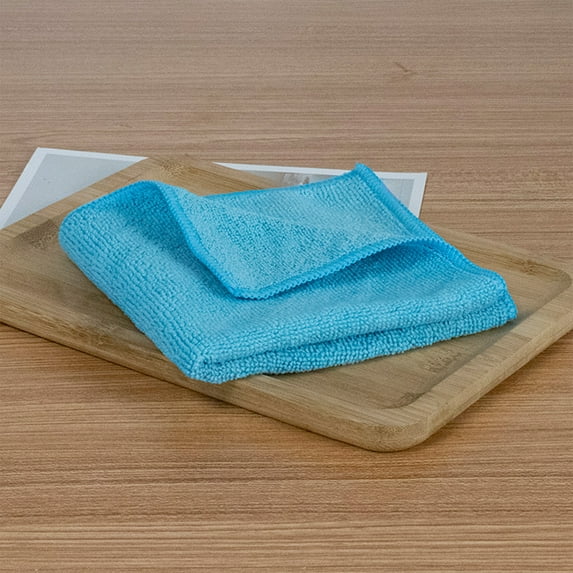 Kugisaki 5 Pcs Microfiber Cleaning Cloth Household Absorbent Cleaning Rag Dry & Wet DishCloth Efficient Water Absorption Less Kitchen House Office Cleaning Supplies