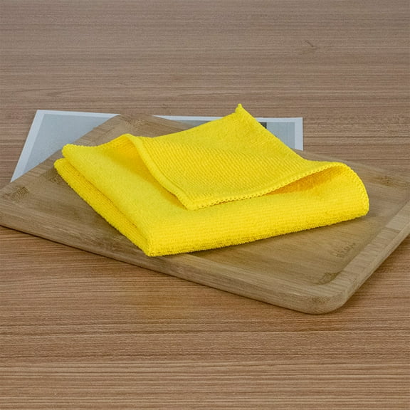 Kugisaki 5 Pcs Microfiber Cleaning Cloth Household Absorbent Cleaning Rag Dry & Wet DishCloth Efficient Water Absorption Less Kitchen House Office Cleaning Supplies
