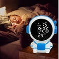thumbnail image 1 of Kugisaki Alarm Clock with Temperature Display & Nightlight Unique Cute Shape Modern Electronic Clock for Bedroom Home, 1 of 7
