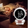 thumbnail image 1 of Kugisaki Alarm Clock with Temperature Display & Nightlight Unique Cute Shape Modern Electronic Clock for Bedroom Home, 1 of 7