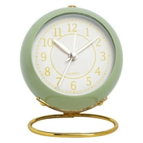 Kugisaki Analog Alarm Clocks Retro Backlight Cute Simple Design Small Desk Clock with Night Light Silent Non-Ticking for Kids,Bedroom,Bedside Desktop Decor