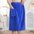 thumbnail image 1 of Kugisaki Bath Wrap Towel Large Shower Adjustable Terry Body Spa Towel with Pocket After Shower Wrap for Men Ideal Gift, 1 of 6