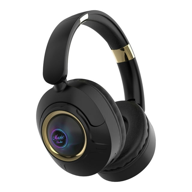 Kugisaki Black 2025 Back to School Supplies Headphones Wireless