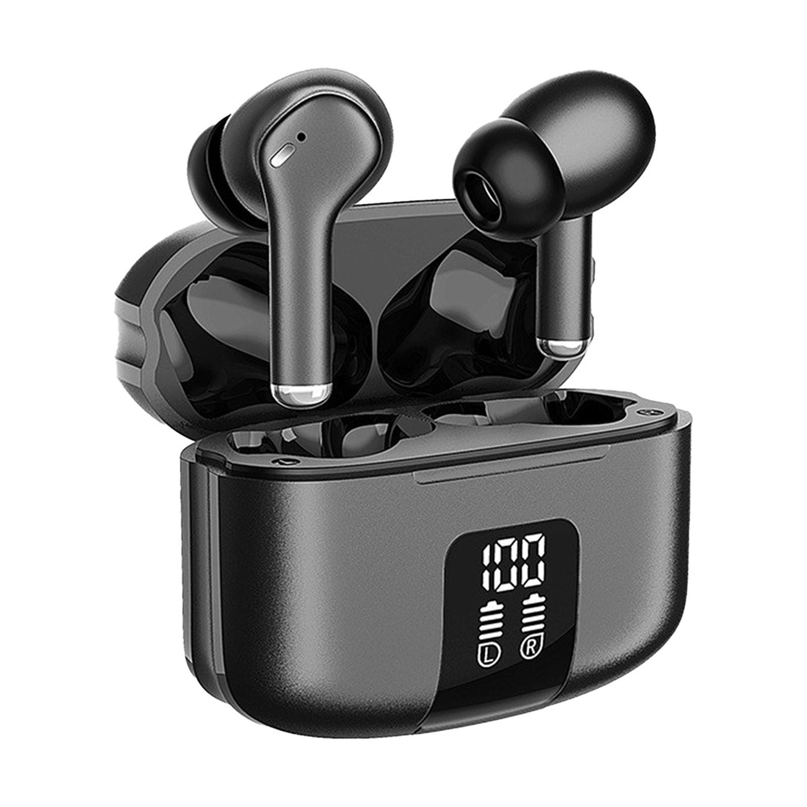 Kugisaki Black 2025 Back to School Supplies Wire Earbuds Bluetooth 5.0