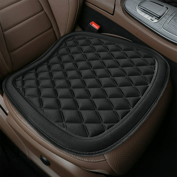 Kugisaki Car Seat Cushion with Breathable Fabric & Non-Slip Back, Durable Car Truck Home Universal Seat Cushion Fit for All Seasons 17.3x18.9 inches, Multicolor