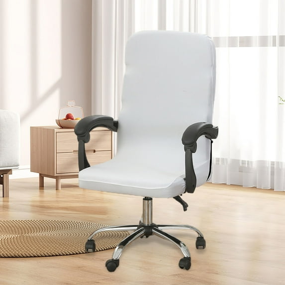 Kugisaki Chair Covers, Stretch Removable Computer Chair Covers with Zipper, High Back Seat Cover Washable Chair Slipcovers for Home, Office