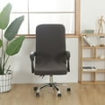 thumbnail image 1 of Kugisaki Chair Covers, Stretch Removable Computer Chair Covers with Zipper, High Back Seat Cover Washable Chair Slipcovers for Home, Office, 1 of 9