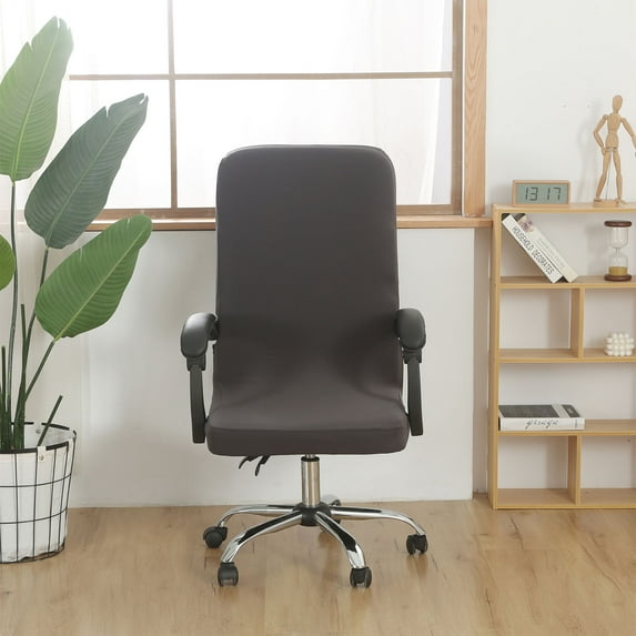 Kugisaki Chair Covers, Stretch Removable Computer Chair Covers with Zipper, High Back Seat Cover Washable Chair Slipcovers for Home, Office