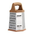 thumbnail image 1 of Kugisaki Cheese Grater 6-Sided Stainless Steel Grater Kitchen Shredder for Cheese Vegetable Manual Hand Cooking Gadget, 1 of 7