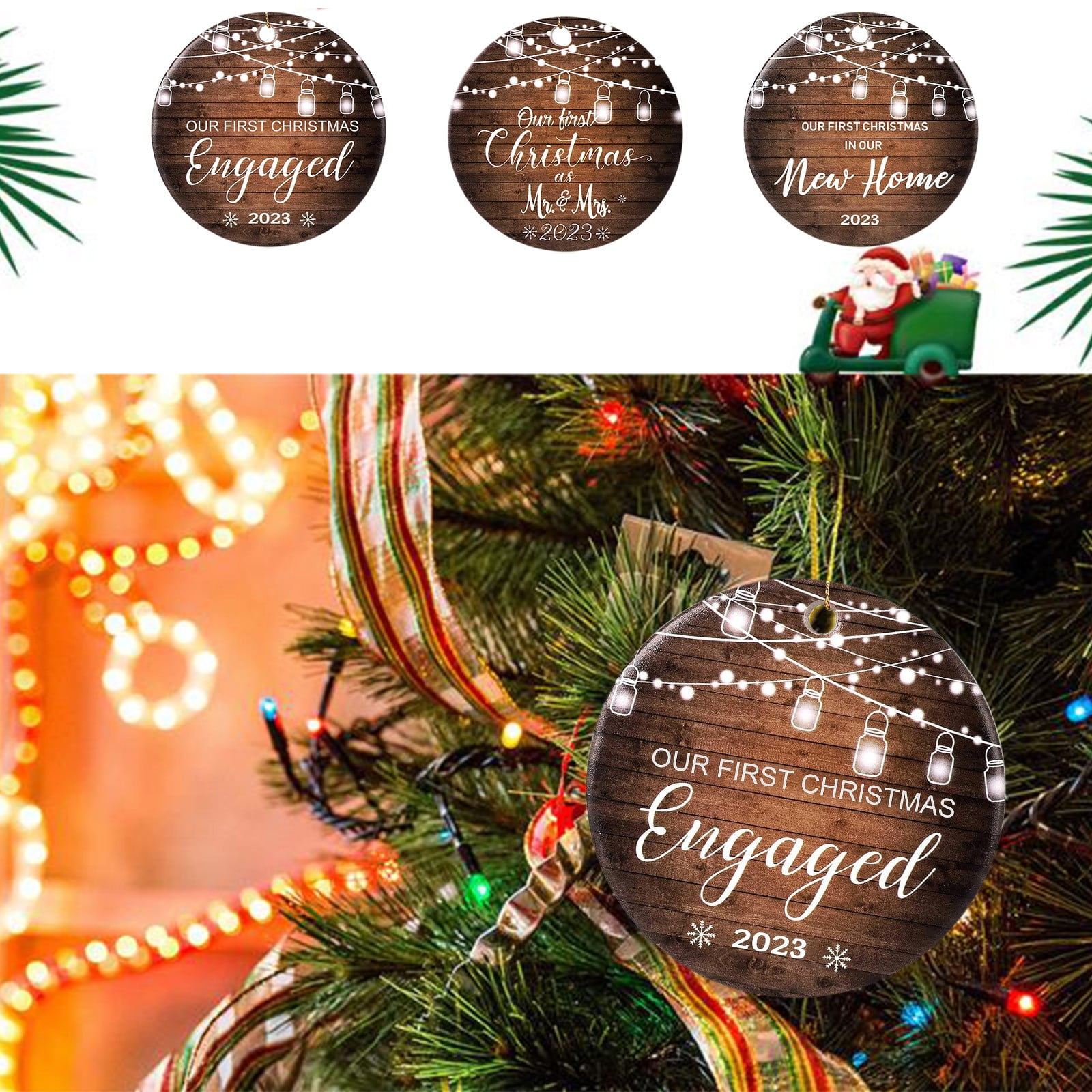 Kugisaki Christmas 2025 Our First Christmas Married Ornament 2023, Our