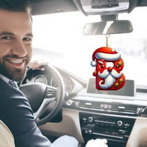 Kugisaki Christmas Acrylic Letter Hanging Decoration, Funny Decoration with Christmas Winter Elelments Acrylic Flat Christmas Tree Home Party Decoration Gift Pendant