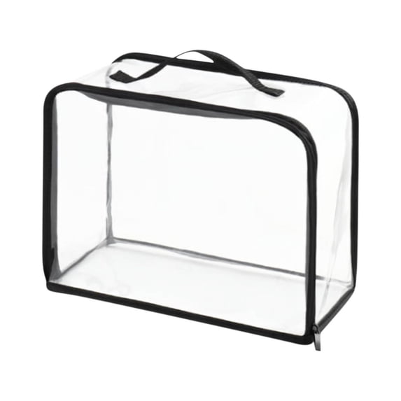 Kugisaki Clear Storage Bags Plastic Storage Bin Foldable Moving Bags with Zipper & Durable Handles Closet Organizers and Storage Containers