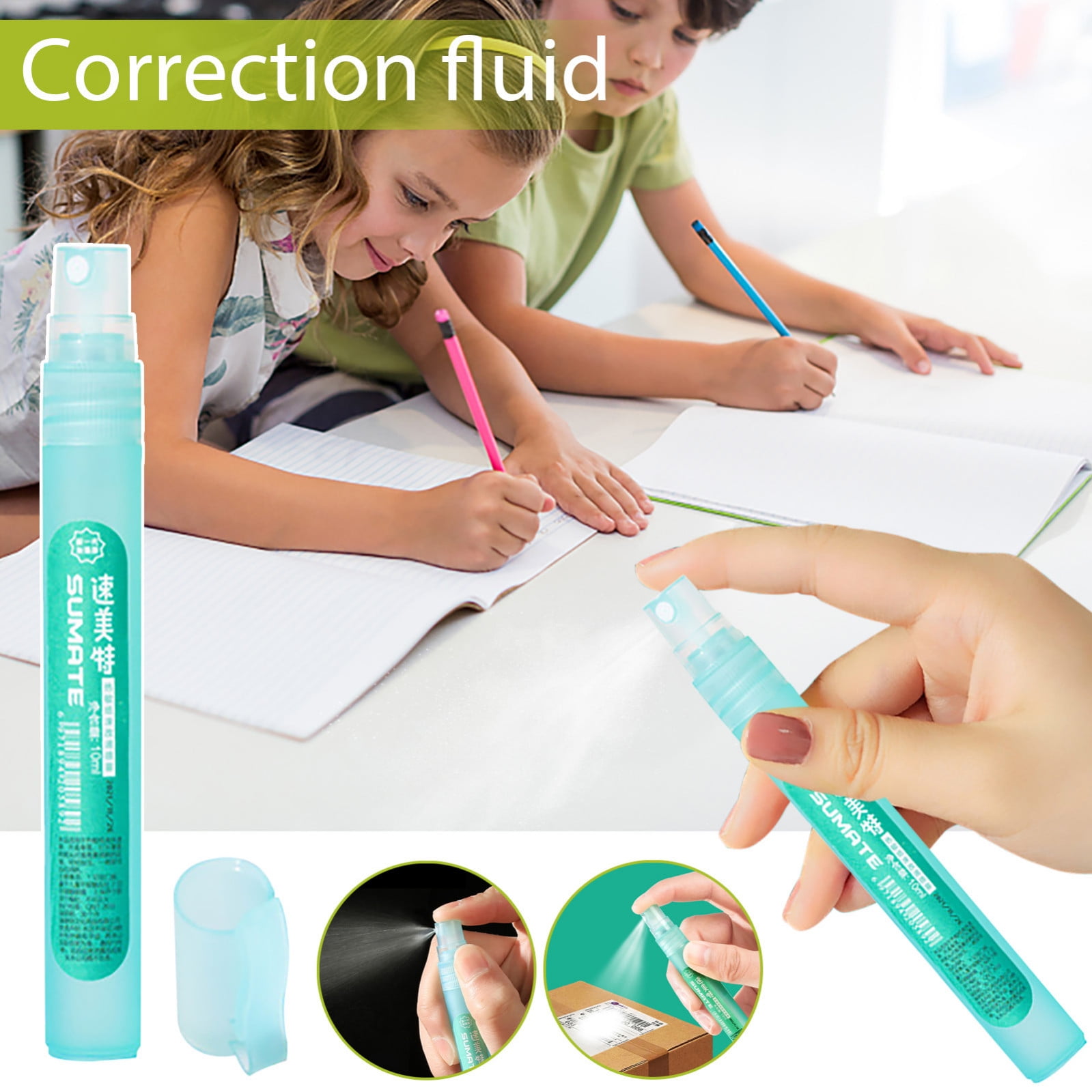 Kugisaki Clearance 10ml Thermal Paper Correction Fluid Spray Pen Smear