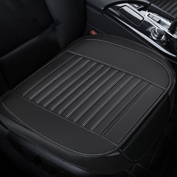 Kugisaki Comfortable Car Seat Cushion with Breathable Fabric & Non-Slip Back, Universal Fit for Car Truck Office Home for all Seasons, 20.5x20.1 inches