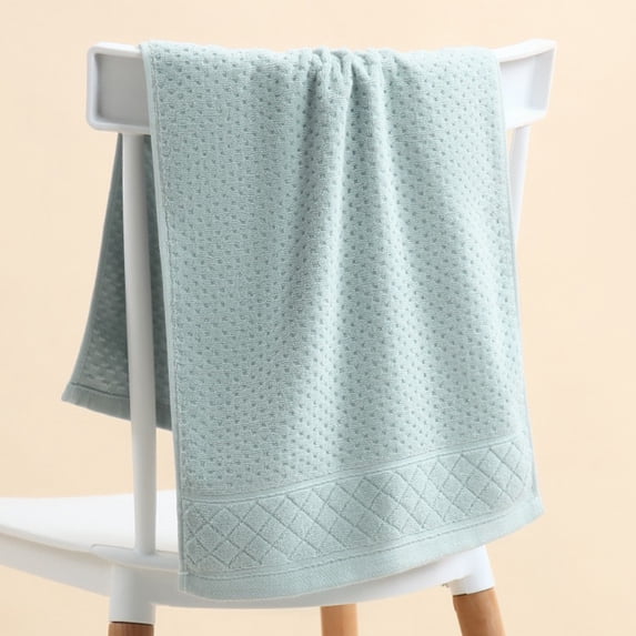 Kugisaki Cotton Bath Towel, Fluff Loss Bath Towel, Thick Soft and Non-Shedding, Quick-Dry Absorbing Bath Towel for Body, Sport, Yoga, SPA, Fitness, 29.5x13.7In
