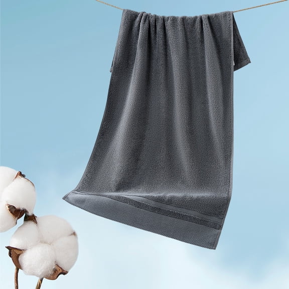 Kugisaki Cotton Bath Towel, Fluff Loss Bath Towel, Thick Soft and Non-Shedding, Quick-Dry Absorbing Bath Towel for Body, Sport, Yoga, SPA, Fitness, 39.3x19.7In