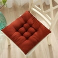 thumbnail image 1 of Kugisaki Crystal Velvet Chair Cushion Solid Color, Thick Kitchen Office Table Chair Pads with Ties,Non Slip Backing, Seat Cushion for Dining Room,Bar,Patio Chairs,19.7x19.7In, 1 of 5