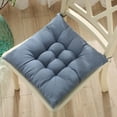 thumbnail image 1 of Kugisaki Crystal Velvet Chair Cushion Solid Color, Thick Kitchen Office Table Chair Pads with Ties,Non Slip Backing, Seat Cushion for Dining Room,Bar,Patio Chairs,19.7x19.7In, 1 of 6