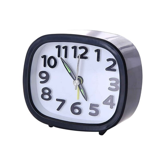 Kugisaki Desk Alarm Clock Easy to Read Numbers Contemporary Style for Desk, Table, Shelf or Bedside