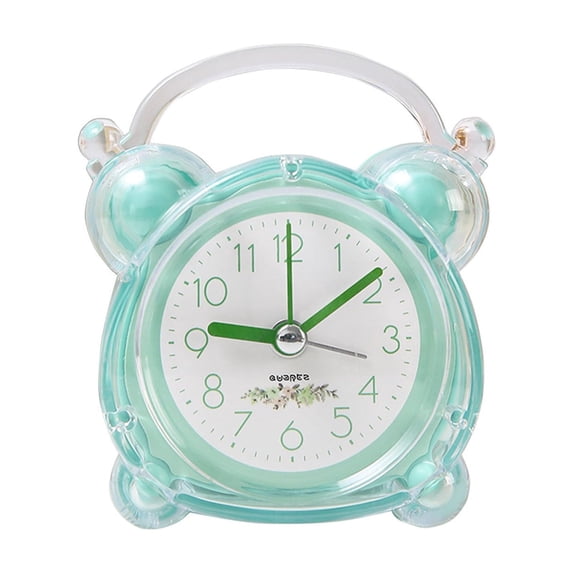 Kugisaki Desk Analog Alarm Clock Cute Simple Clock Easy to Read Numbers Contemporary Style for Desk, Table, Shelf or Bedside Bed