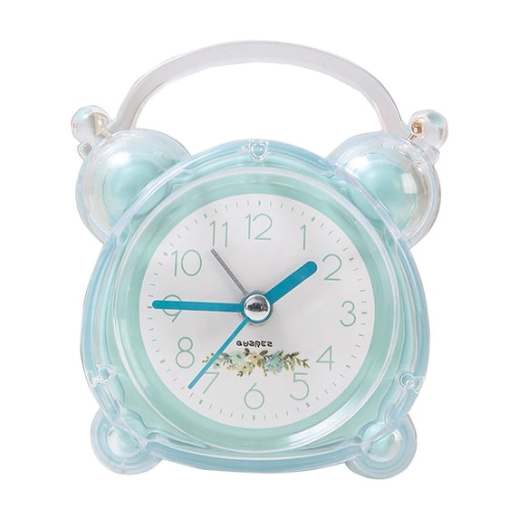 Kugisaki Desk Analog Alarm Clock Cute Simple Clock Easy to Read Numbers Contemporary Style for Desk, Table, Shelf or Bedside Bed