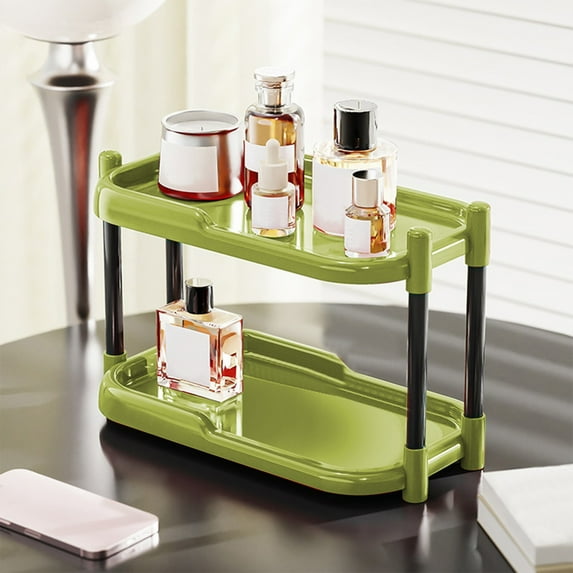 Kugisaki Desktop Storage Rack, Office Shelf Organizer for Supplies and Files, Bathroom Storage Rack for Make up, Storage Rack for Office Kitchen Bathroom Bedroom