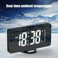 thumbnail image 1 of Kugisaki Digital Alarm Clock LED Mirror Clock Multifunctional Digital Clock Displaying Temperature and Humidity for Bedroom Home Living Room Office, 1 of 6