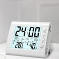 thumbnail image 1 of Kugisaki Digital Alarm Clock Multifunctional Digital Clock Displaying Date, Day, Temperature and Humidity for Bedroom Home Living Room Office, 1 of 6