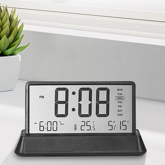 Kugisaki Digital Alarm Clock Multifunctional Digital Clock Displaying Date Temperature for Bedroom Home Living Room Office