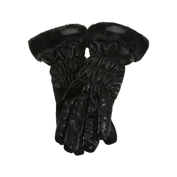 Kugisaki Fleece Lined Thickened Winter Gloves for Men Women, Touchscreen Scratch Waterproof Windproof Warm Glove for Cycling Skiing Driving Outdoor