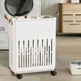 thumbnail image 1 of Kugisaki Folding Dirty Clothes Basket Household Bathroom Dirty Clothes Storage Basket With Wheels Laundry Storage Basket Bathroom Large Dirty Clothes Basket, 1 of 6