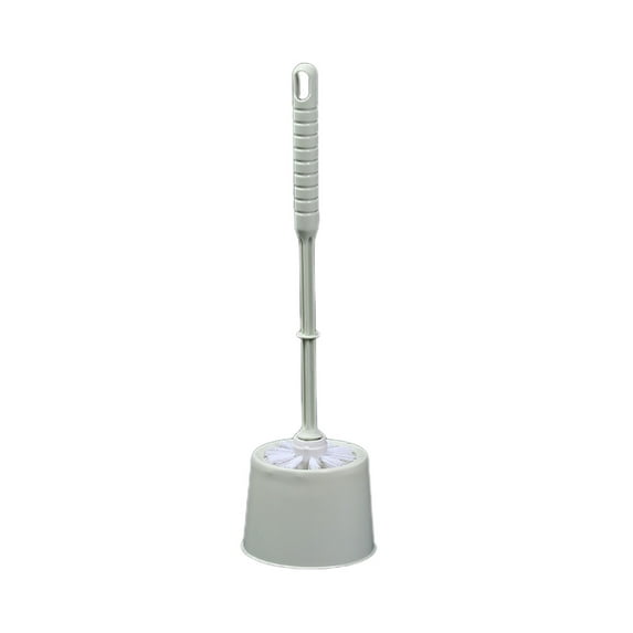 Kugisaki Toilet Brush and Holder Set Bathroom Cleaning Brush Bristles Toilet Bowl Brush Head with Ventilated Holder