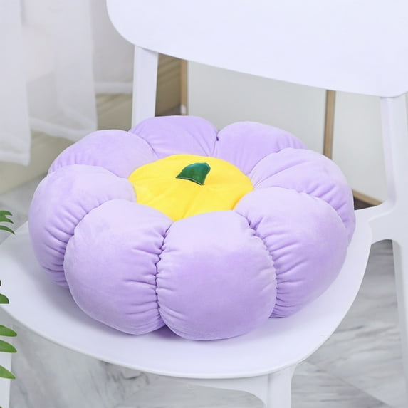 Kugisaki Halloween Fleece Chair Cushion, Cute Pumpkin Shape Soft Thick No Slip Back Chair Pad Dining Chair Car Sofa Cushion Pillow Chair Cushion Lunch Cushion