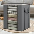 thumbnail image 1 of Kugisaki Household Large Storage Bags Comforter Storage Bin with Handles and Window Clothes Storage Containers for Bedding Pillow Sheet, 1 of 9